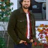 Jack Movie Love Finds You 2026 Chris McNally Green Suede Trucker Jacket