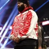 Jacob Fatu Monday Night RAW 2026 Red Wolf Graphic White Hoodie On Sale
