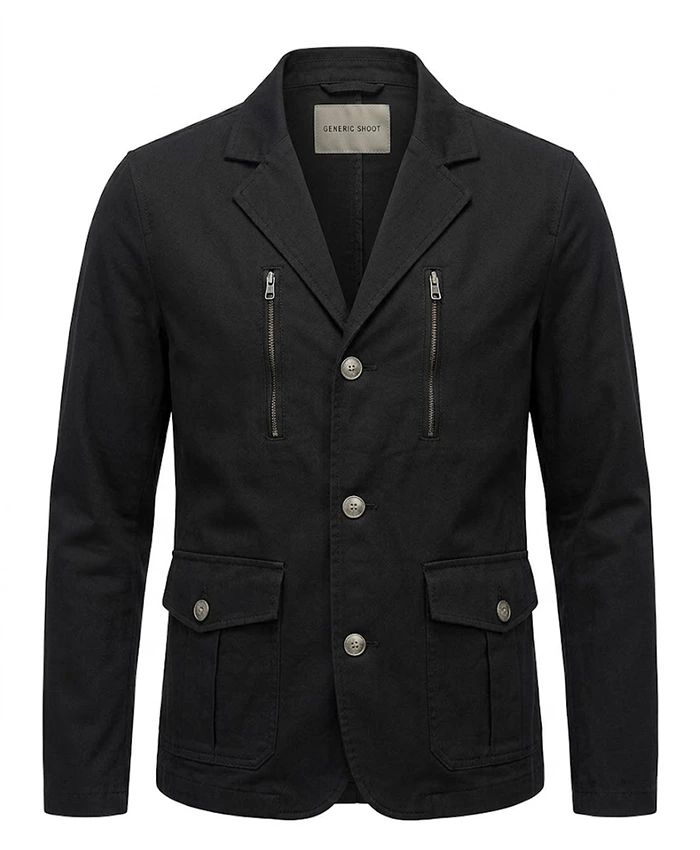 Jake TV Series Coven Academy 2026 Malachi Barton Black Cotton Jacket