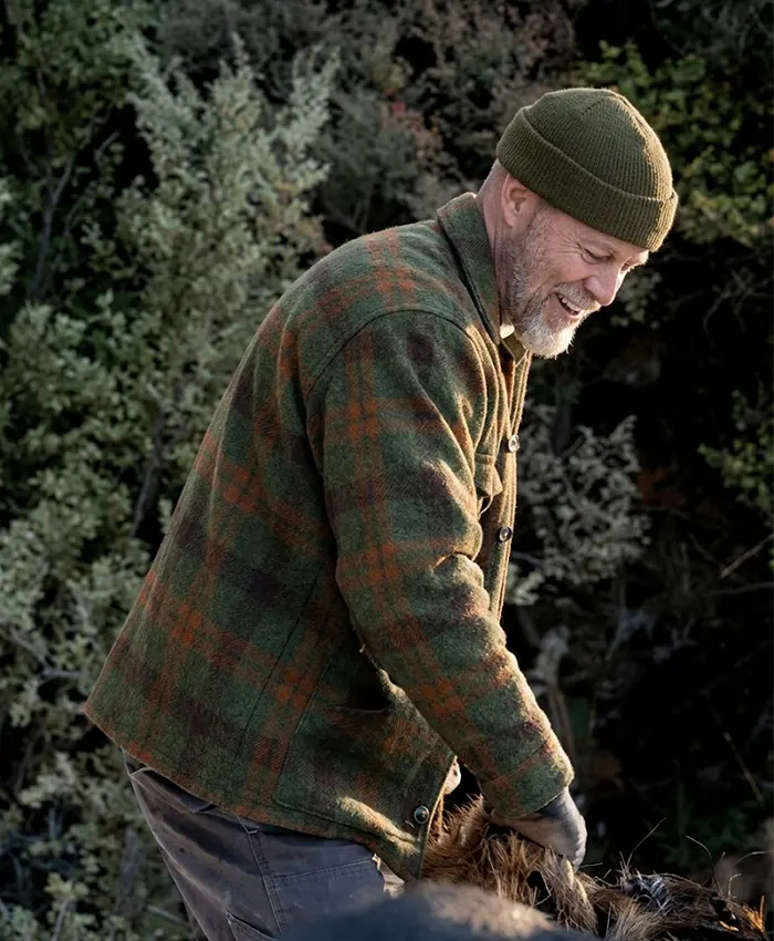 James Belmont Movie Heart of the Beast 2026 Brad Pitt Wool Plaid Jacket