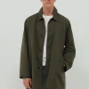 Jannik Sinner Gucci Spring Show Milan Fashion Week 2027 Olive Green Cotton Coat