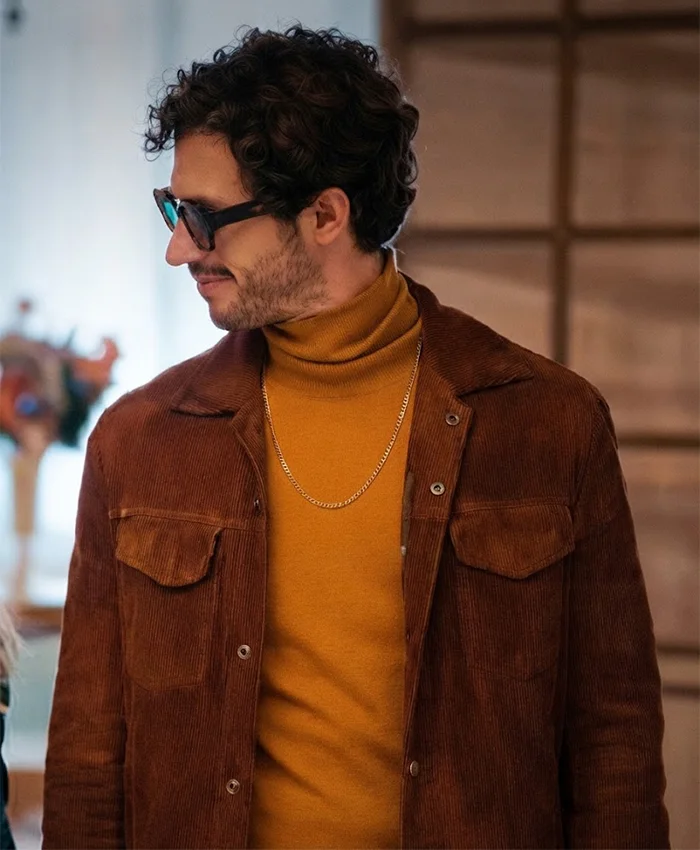 Jay Movie Masterplan 2026 Victor Belmondo Brown Corduroy Jacket Front