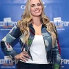 Jenna Bandy DALLAS 2026 Credit Tip Off Tour Multi Patchwork Denim Jacket