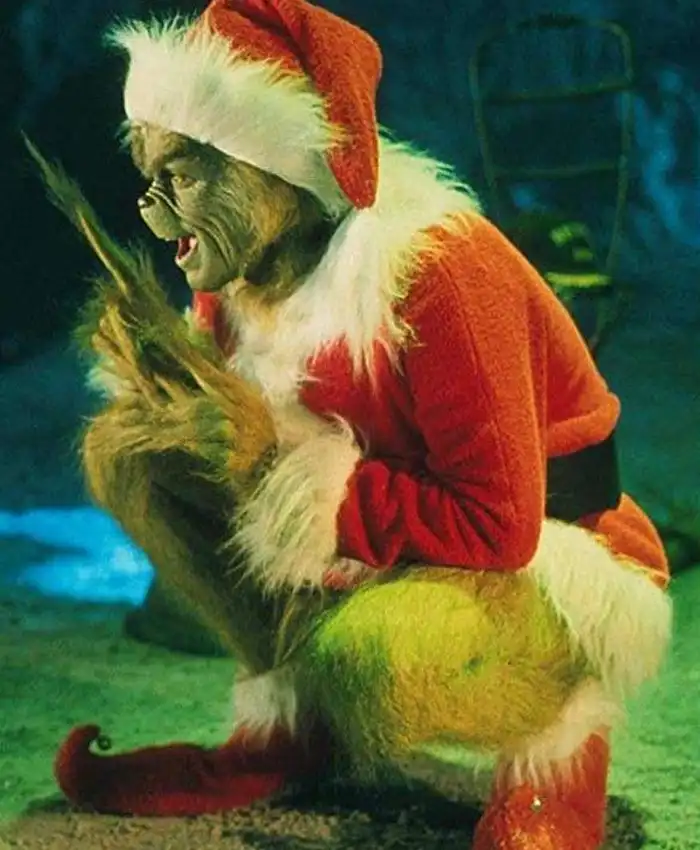 Jim Carrey How the Grinch Stole Christmas Santa Costume On Sale