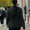 Joe TV Series Special Ops Lioness 2026 Zoe Saldaña Green Cotton Blazer