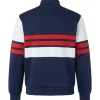 John Tuggle Movie Mr. Irrelevant 2026 David Corenswet Striped Blue Track Jacket Back