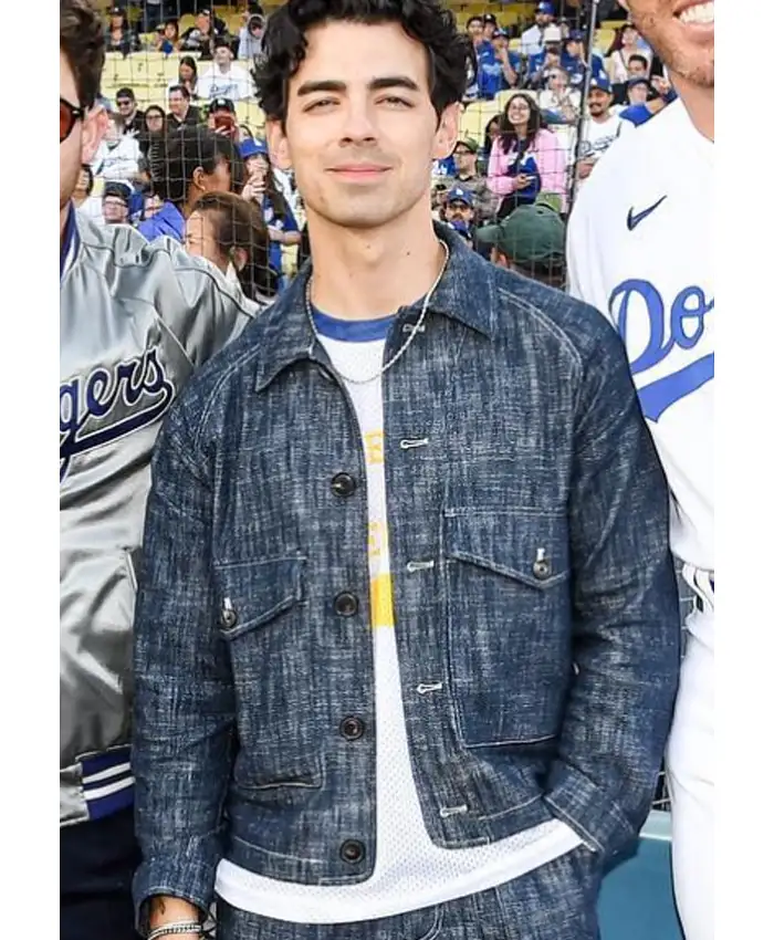 Jonas Brothers x Jonas Brothers x Joe Jonas Dodger Stadium 2026 Blue Denim Jacket On Sale