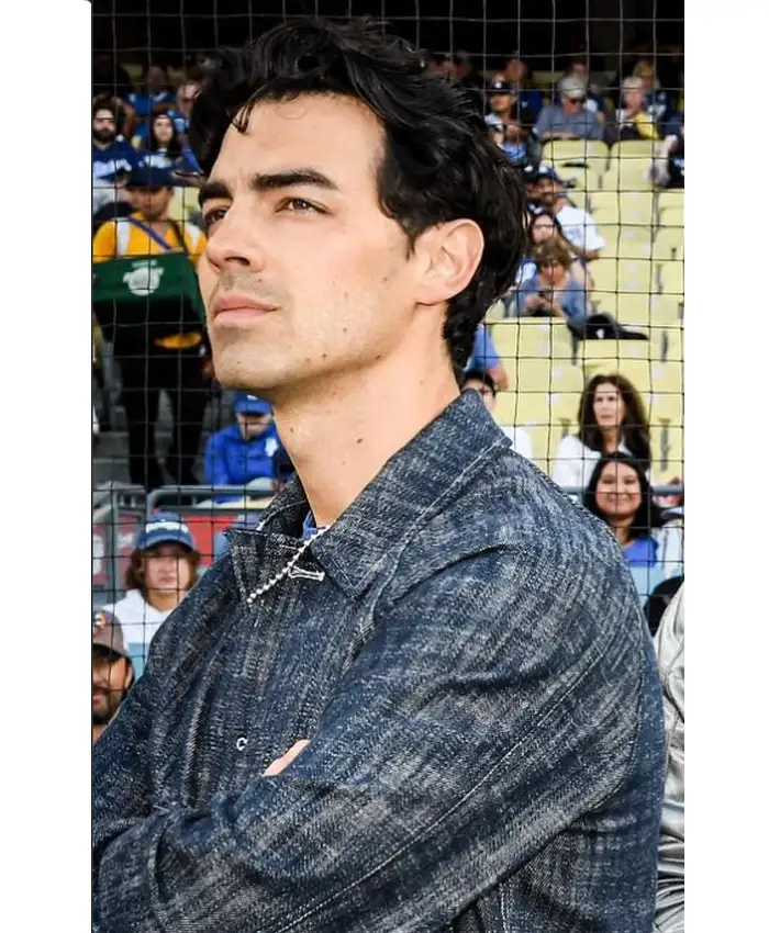 Jonas Brothers x Jonas Brothers x Joe Jonas Dodger Stadium 2026 Blue Denim Jacket Side View