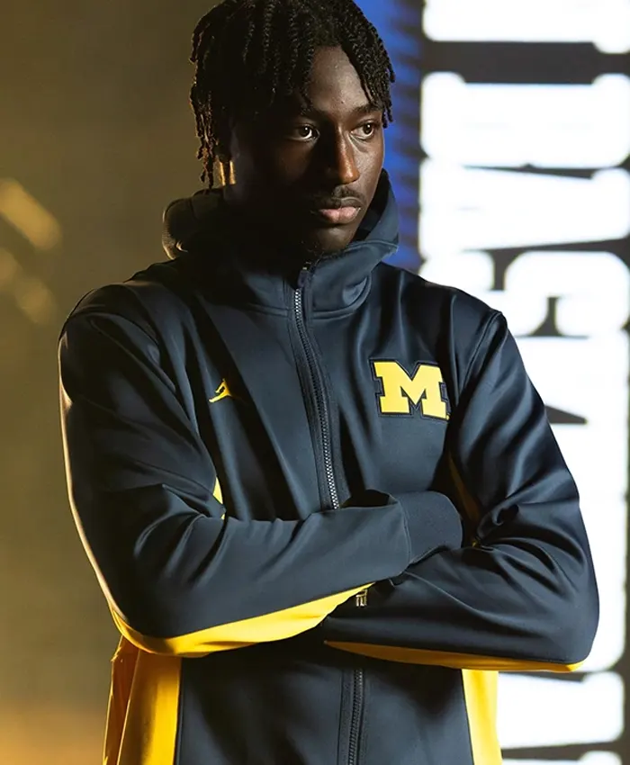 Jordan 2026 Michigan Wolverines Black Zip-up Hoodie