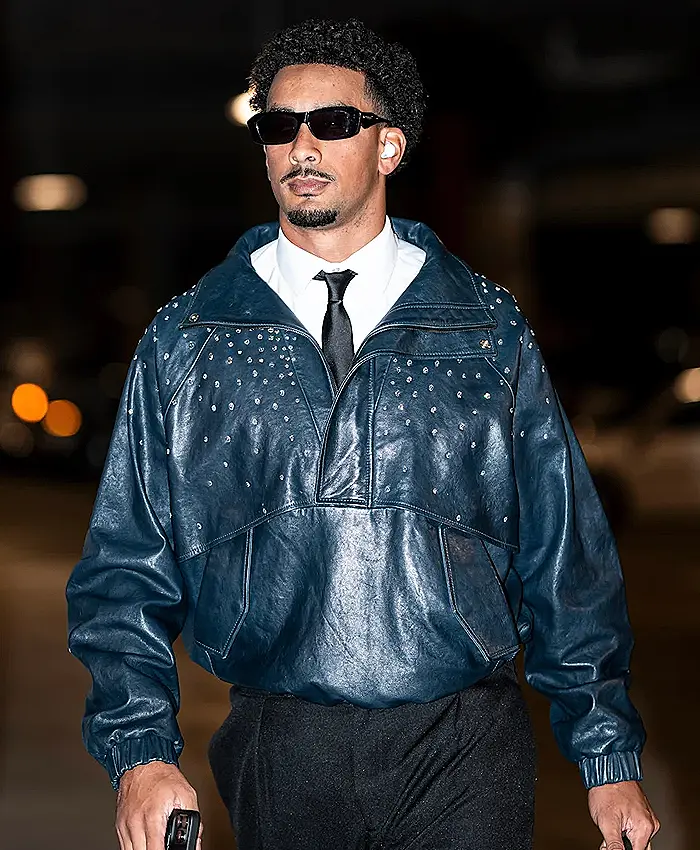 Jordan Love Quarterback Tunnel Walk Arrival Leather Jacket