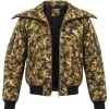 Jules Kounde camouflage zip-up bomber jacket in green cotton