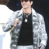 Jungkook BTS ARIRANG World Tour Chicago Diesel L-Pylon-A Cracked-Finish Leather Jacket