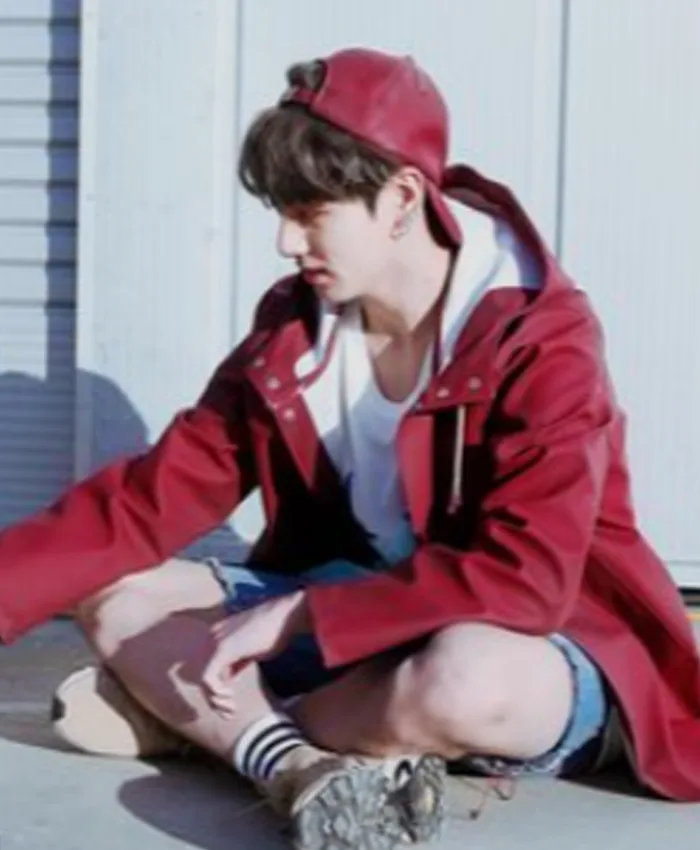 Jungkook BTS Album Spring Day and Not Today Hooded Brown Leather Jacket
