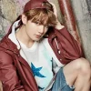 Jungkook BTS Hooded Brown Leather Jacket