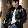 Jungkook Calvin Klein Fall 2026 Denim Campaign Leather Jacket