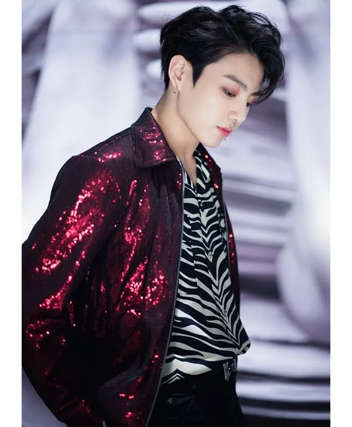Jungkook Red Sequin Jacket