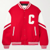 Justin Jefferson Soldier Field Red Letterman Jacket