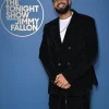 Karl-Anthony Towns The Tonight Show Starring Jimmy Fallon 2026 Black Velvet Blazer