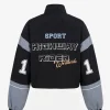 Kartanya Maynard TV Series Heartbreak High 2026 Zoe Clarke Black & Grey Racer Jacket Back
