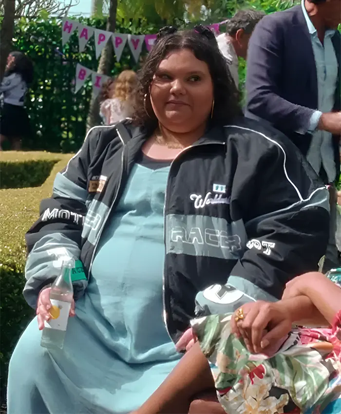 Kartanya Maynard TV Series Heartbreak High 2026 Zoe Clarke Black & Grey Racer Jacket