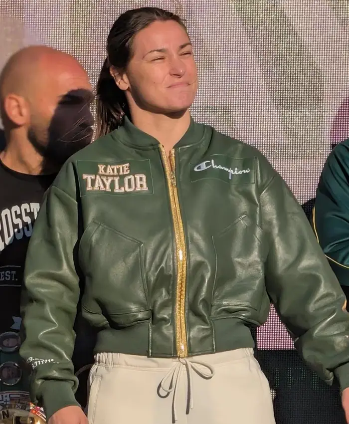 Katie Taylor Croke Park Leather Jacket