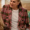 Kristen Johnston TV Series Leanne S02 Carol Pink and Brown Plaid Blazer