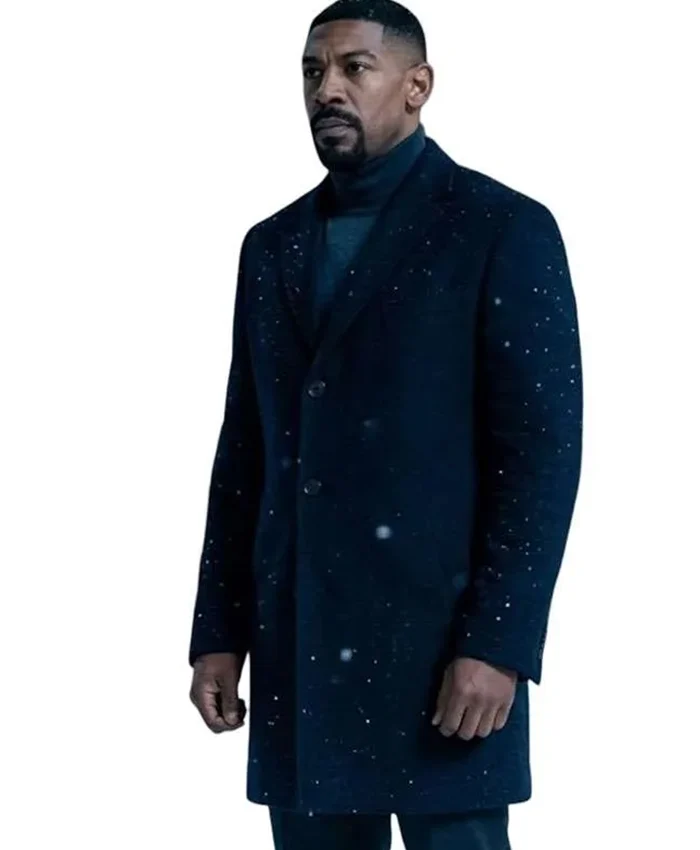Lanterns S01 Aaron Pierre Black Wool Coat