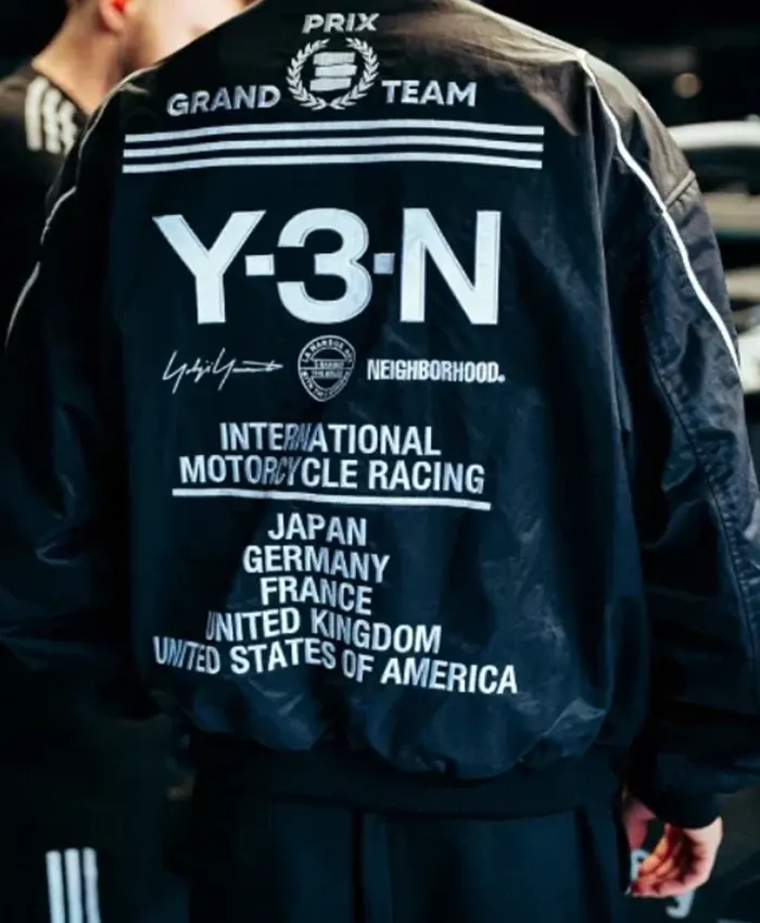Las Vegas F1 Grand Prix Y-3-N x Neighborhood Travis Scott Adidas Racing Jacket Back View