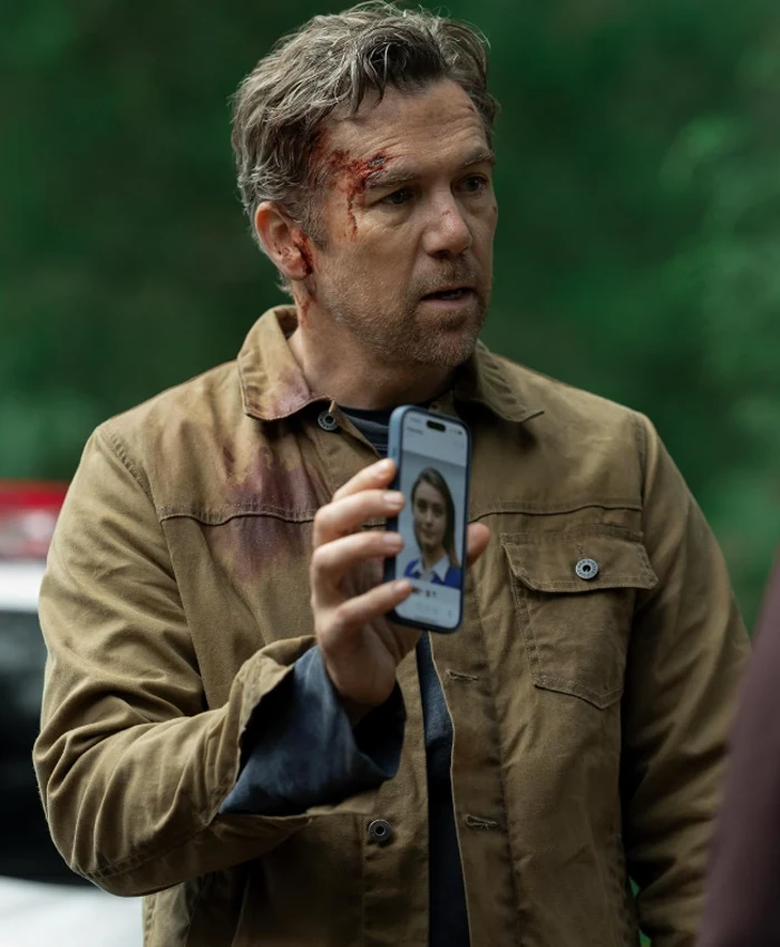 Last Seen S01 Patrick Brammall Brown Jacket