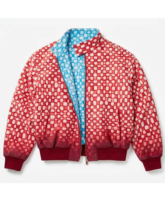 Lil Yachty Runway PDF Channel SS27 NYC Airbrushed Leather Bomber Jacket Front View