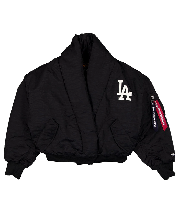 Los-Angeles-Dodgers-x-Alpha-x-New-Era-Shawl-Collar-Flight-Jacket-Black