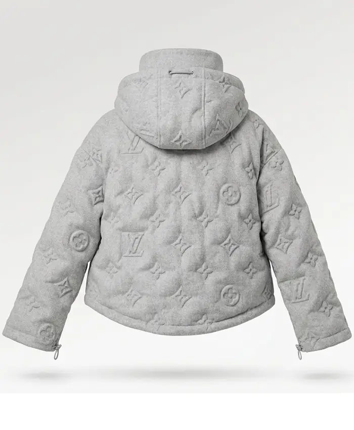 Louis Vuitton Monogram Boyhood White Puffer Jacket For Men and Women