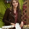 Love Finds You Aimee 2026 Teegarden Brown Suede Jacket