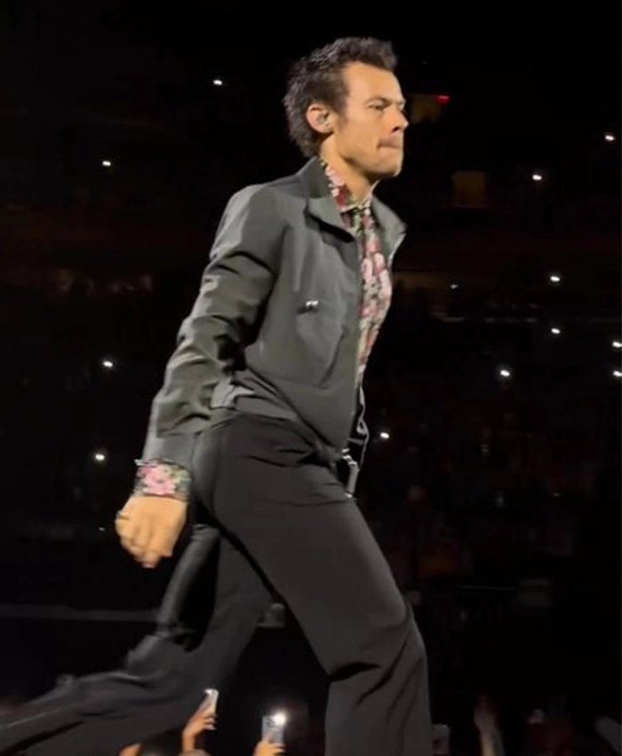 MSG Tour New York City 2026 Harry Styles Charcoal Grey Cropped Utility Jacket