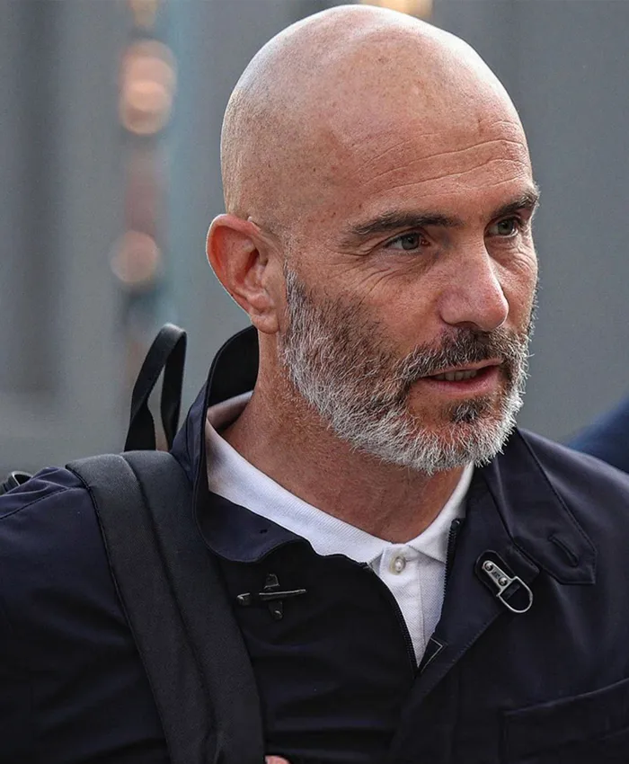 Manchester City Manager 2026 Enzo Maresca Navy Blue Jacket