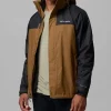Men's Watertight Interchange Brown and Black Columbia Colorblocked Waterproof Jacket