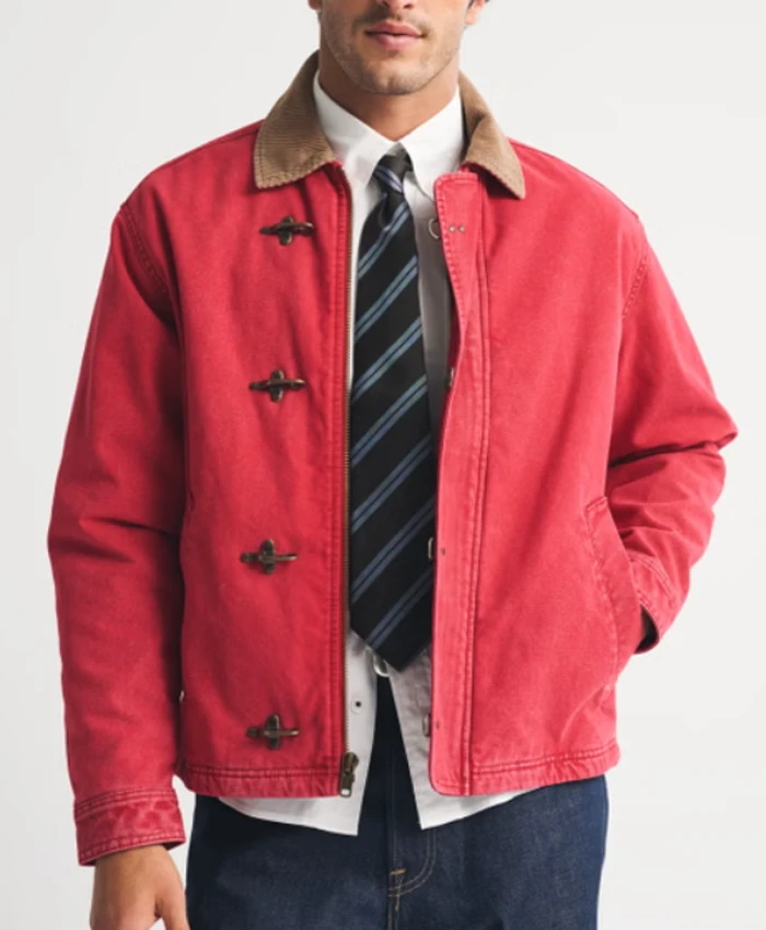 Men's abercrombie Canvas Fireman Clasp Jacket