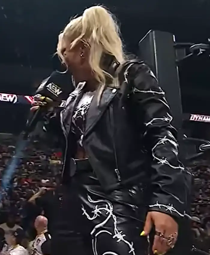 Mercedes Varnado AEW Dynamite Live 2026 Leather Jacket