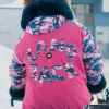 Millie TV Series North Of North 2026 Zorga Qaunaq Pink and Blue Camouflage Fur Collar Puffer Jacket