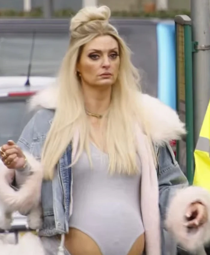 Morgana Robinson Movie Ali G Who Iz I 2026 Julie Fur Denim Jacket