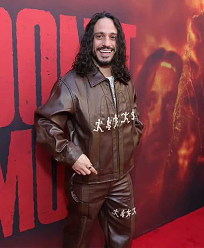 Movie Premiere Don't Move 2026 Russ Vitale KidSuper X McDonald's Running Guys Leather Jacket