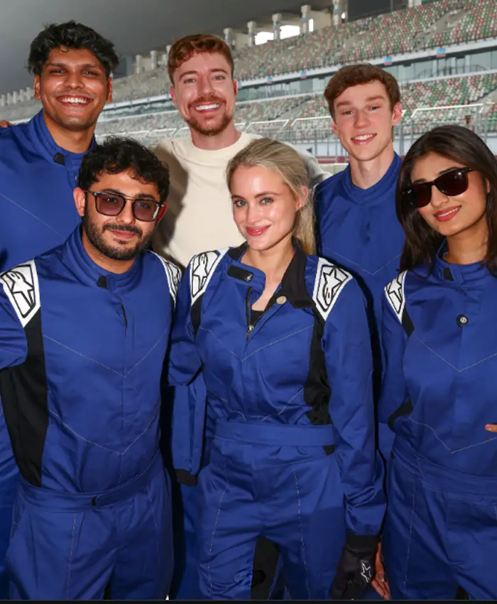 MrBeast Blue Racing Suit
