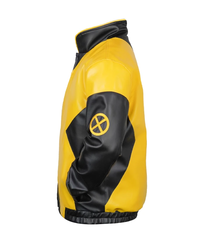 X-Men Mutant black leather jacket for comic-inspired cosplay outfits