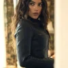 NBC Studios New York City Adria Arjona Black Leather Jacket On Sale
