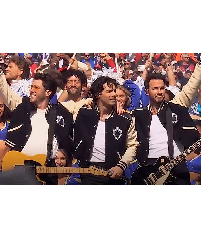 NFL 2026 Halftime Show Jonas Brothers Varsity Jacket Shop now