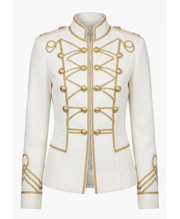 NFL Super Bowl Halftime Show 2027 Miley Cyrus Military White Jacket On Sale