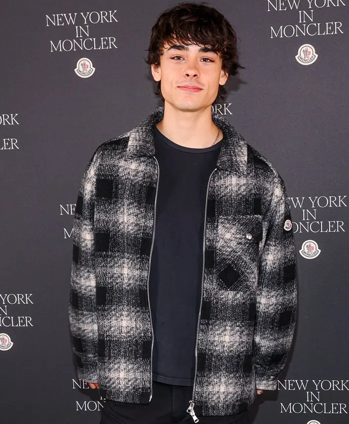 NYFW Event 2026 Jacob Whiteduck-Lavoie Plaid Jacket