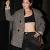 NYFW Love Pattranite Coach Houndstooth Wool Coat