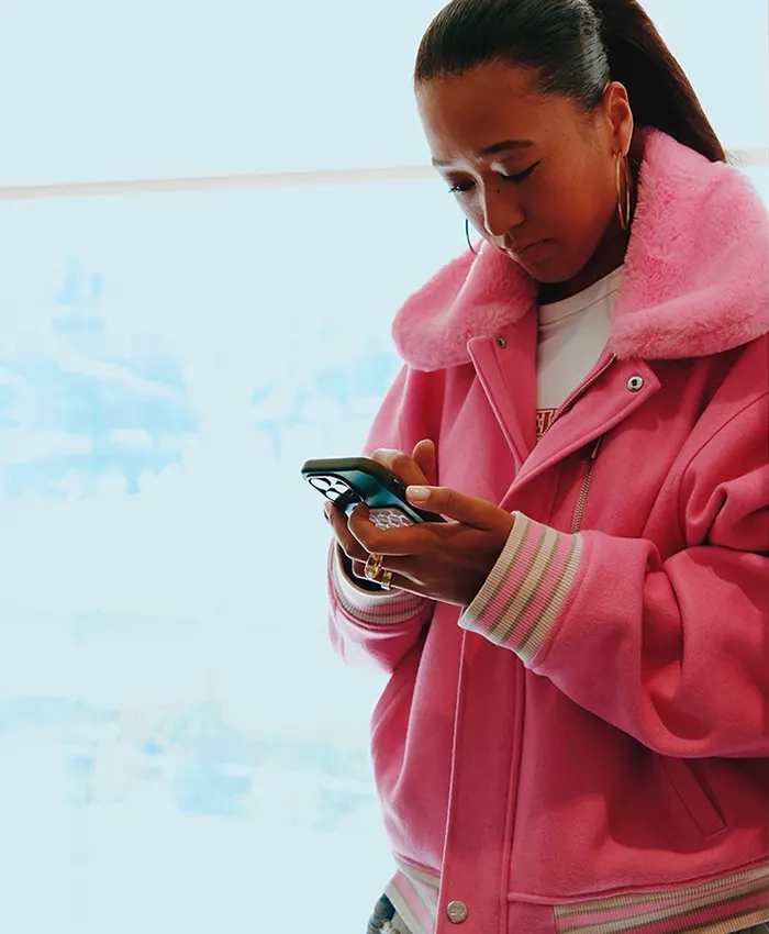 Naomi Osaka US Open Event Final 2026 Pink Bomber Jacket