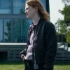 Natalie Eklund TV Series Blood Sacrifice 2026 Electra Hallman Black Bomber Jacket